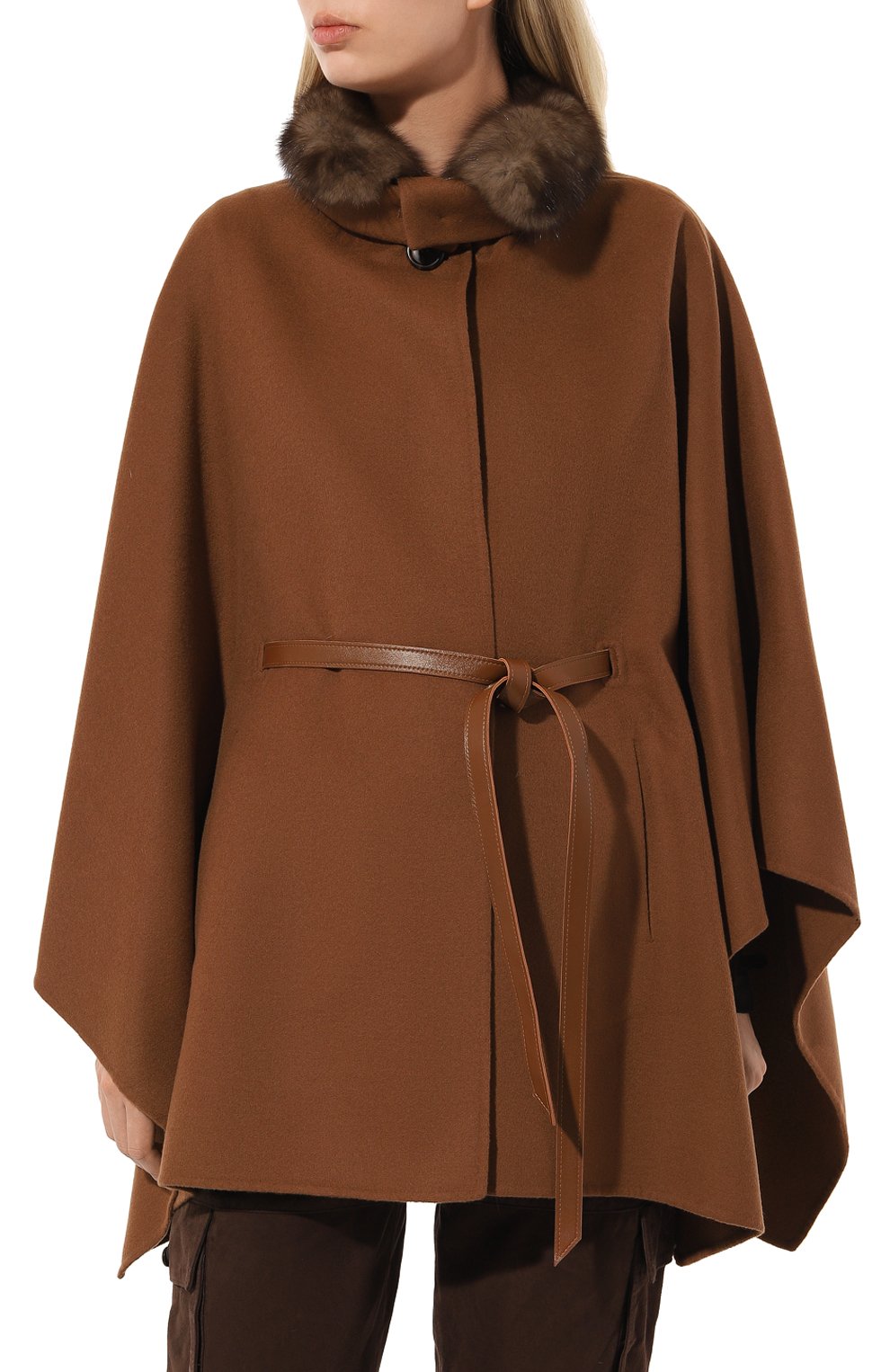 Кашемировый кейп SABLEFUR, арт. 72215-sb-02, фото 3