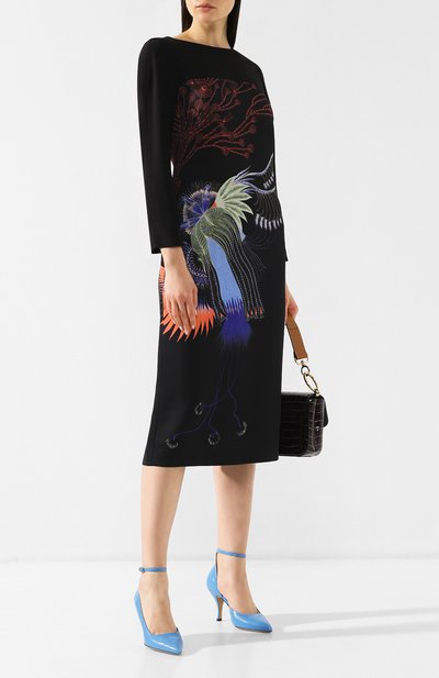Платье из вискозы и хлопка DRIES VAN NOTEN, арт. 182-11018-6147, фото 2