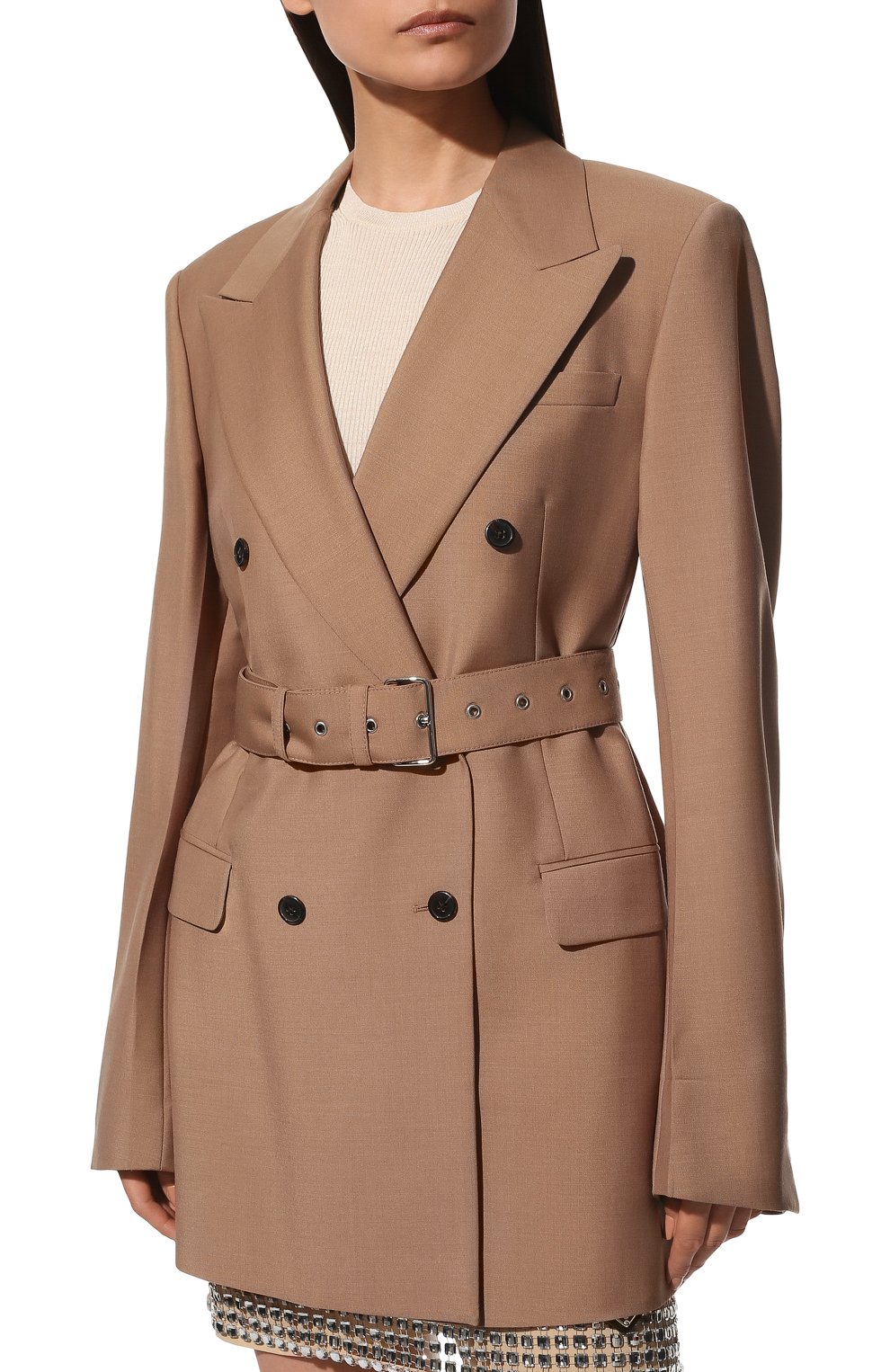 Двубортный жакет PRADA, арт. P584GH-G54-F0236-191, фото 3