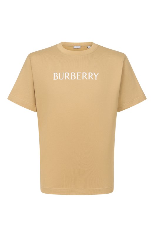 Хлопковая футболка Burberry 8122390 Бежевый 8122390