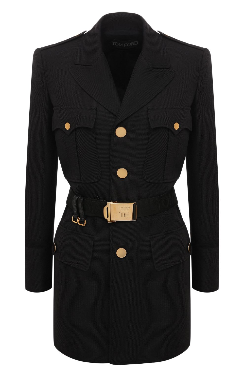 Платье из шерсти и вискозы TOM FORD черного цвета по цене 397500 руб., арт. GI2848-FAX884, фото 1 Платье из шерсти и вискозы TOM FORD, арт. GI2848-FAX884, фото 1
