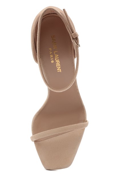 Замшевые босоножки opyum SAINT LAURENT, арт. 557662/0LIJJ, фото 5