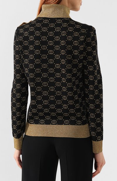 Шерстяная водолазка GUCCI, арт. 555002/XKAHT, фото 4