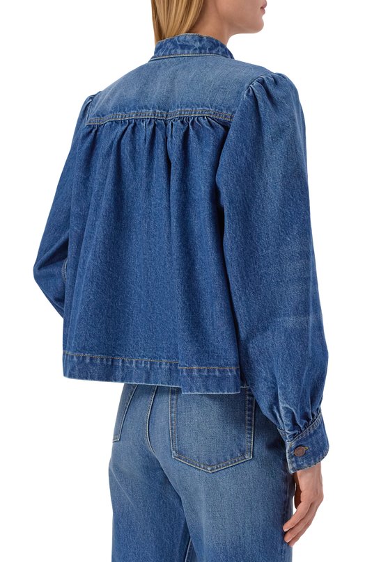 Джинсовая куртка Chloé CH26SDV09258 Синий  CH26SDV09258 Фото 4