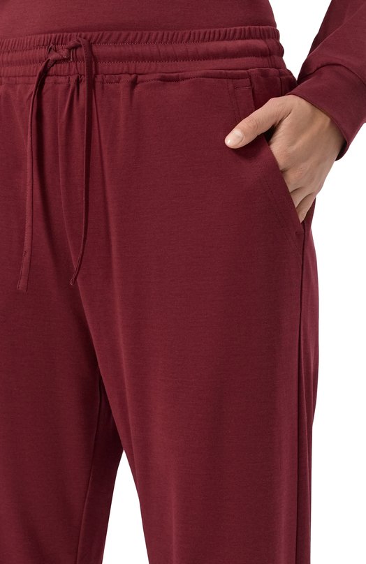 Брюки из шелка и хлопка MVST M25.2MW.T403/SC00 Бордовый  M25.2MW.T403/SC00 Фото 5