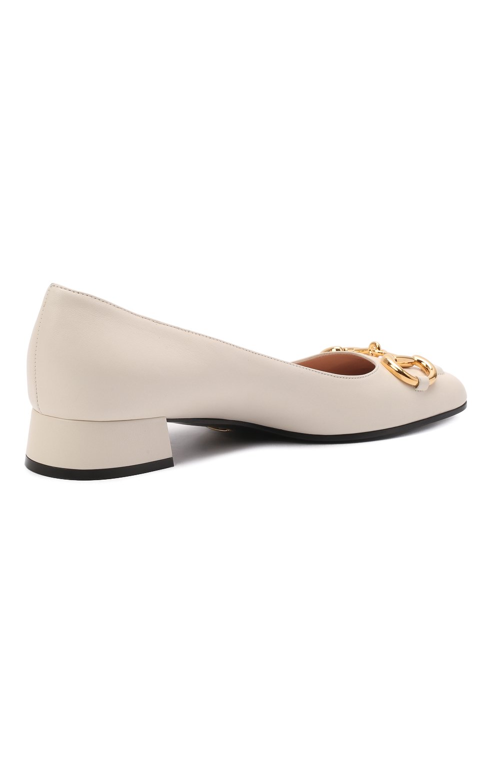 Кожаные туфли GUCCI белого цвета по цене 99360 руб., арт. 645600/C9D00, фото 4 Кожаные туфли GUCCI, арт. 645600/C9D00, фото 4