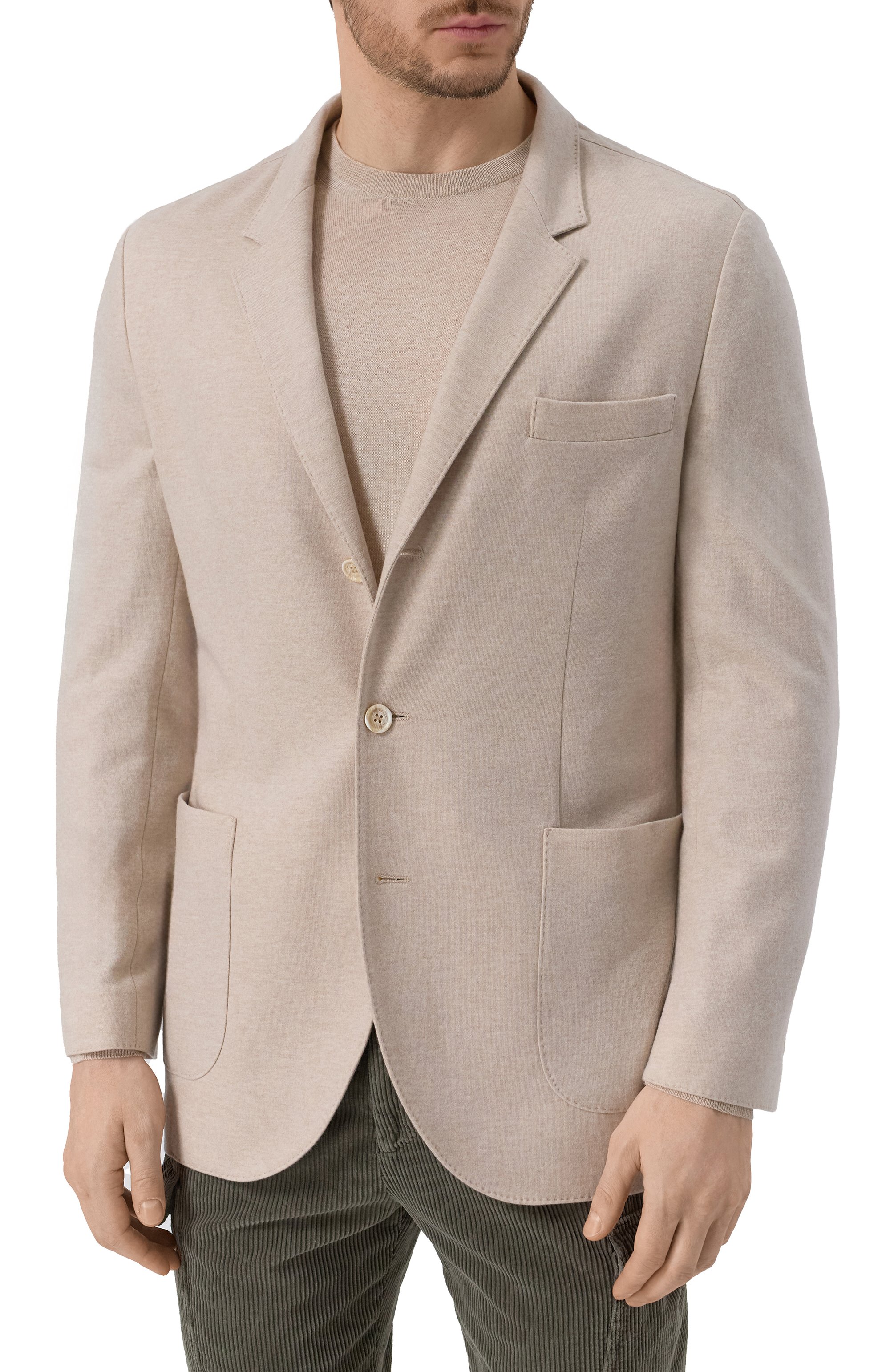 Кашемировый пиджак BRUNELLO CUCINELLI светло-бежевого цвета по цене 384500 руб., арт. ML8968J01, фото 5 Кашемировый пиджак BRUNELLO CUCINELLI, арт. ML8968J01, фото 5
