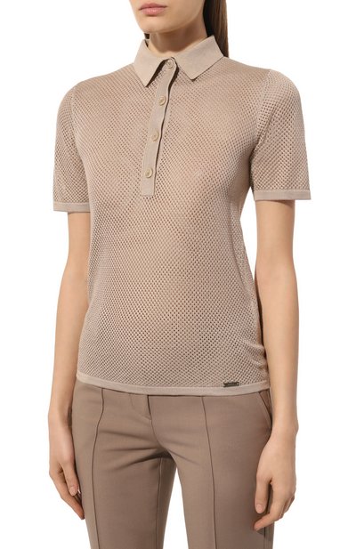 Шелковое поло KITON, арт. D55714DES, фото 3