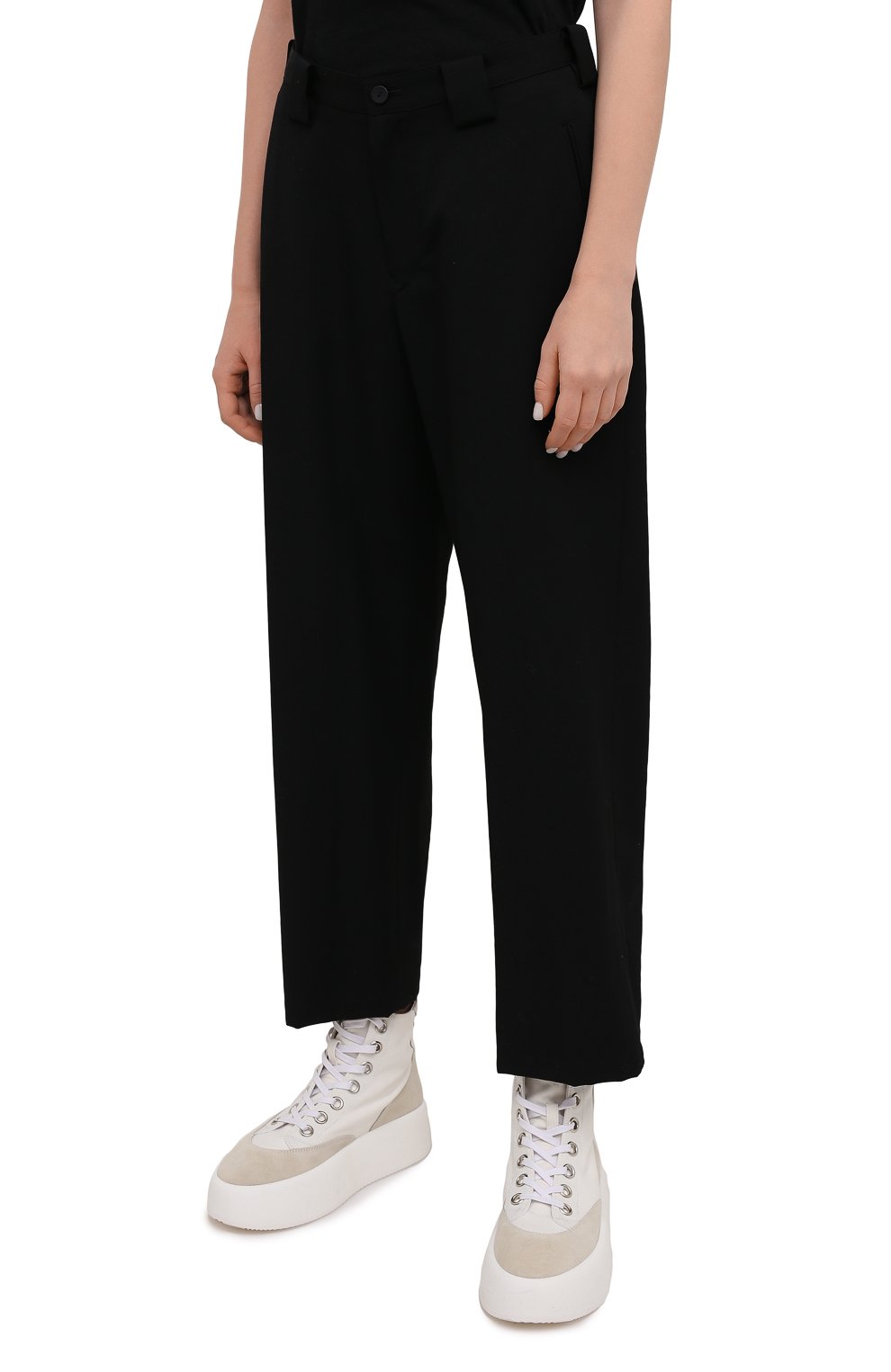 Шерстяные брюки YOHJI YAMAMOTO, арт. FD-P18-100, фото 3