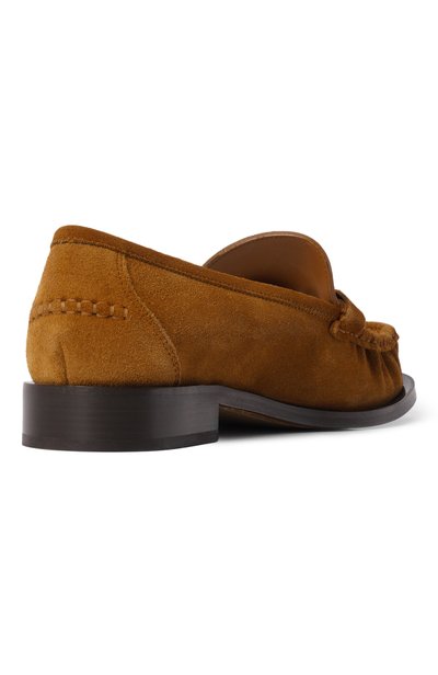 Замшевые лоферы gancini FERRAGAMO коричневого цвета по цене 99050 руб., арт. 01L927/795384, фото 5 Замшевые лоферы gancini FERRAGAMO, арт. 01L927/795384, фото 5