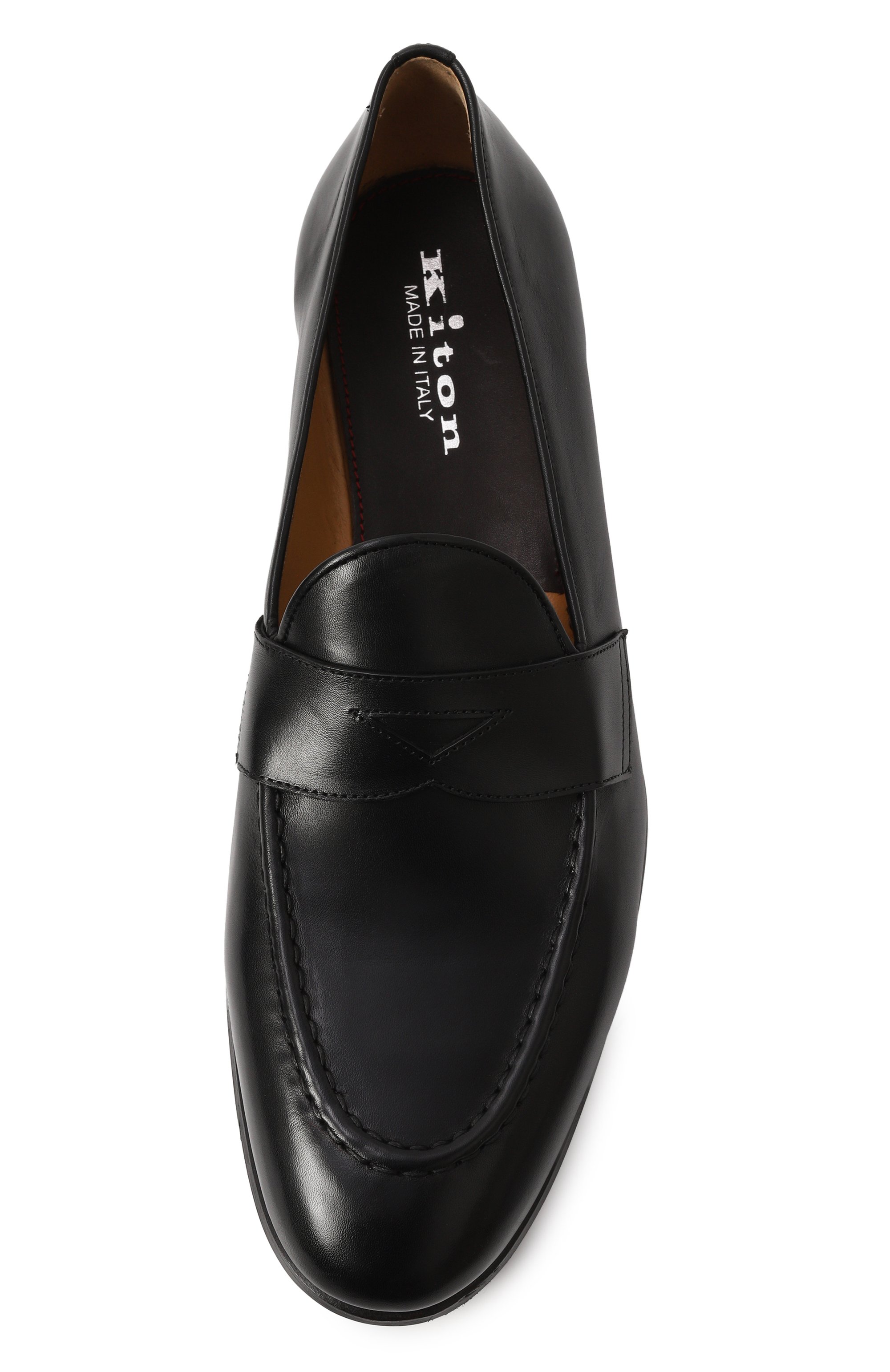 Кожаные пенни-лоферы KITON, арт. USSA084N0114310, фото 6