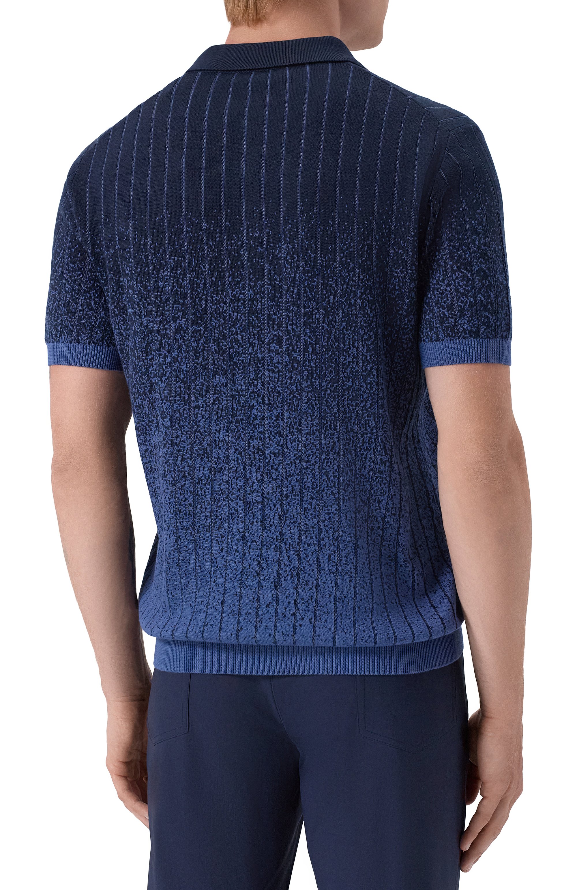 Поло из хлопка и шелка CORNELIANI, арт. 27M551/2725100, фото 4