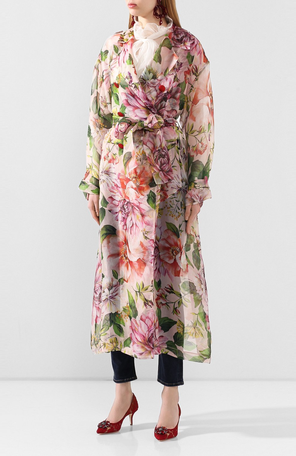 Шелковый плащ DOLCE & GABBANA, арт. F0Z64T/IS1AD, фото 3