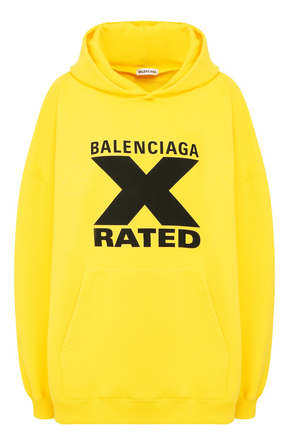Хлопковое худи BALENCIAGA желтого цвета по цене 54150 руб., арт. 620947/TIVA8, фото 1 Хлопковое худи BALENCIAGA, арт. 620947/TIVA8, фото 1