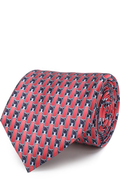 Мужской шелковый галстук с узором ZILLI, арт. 50010/TIE