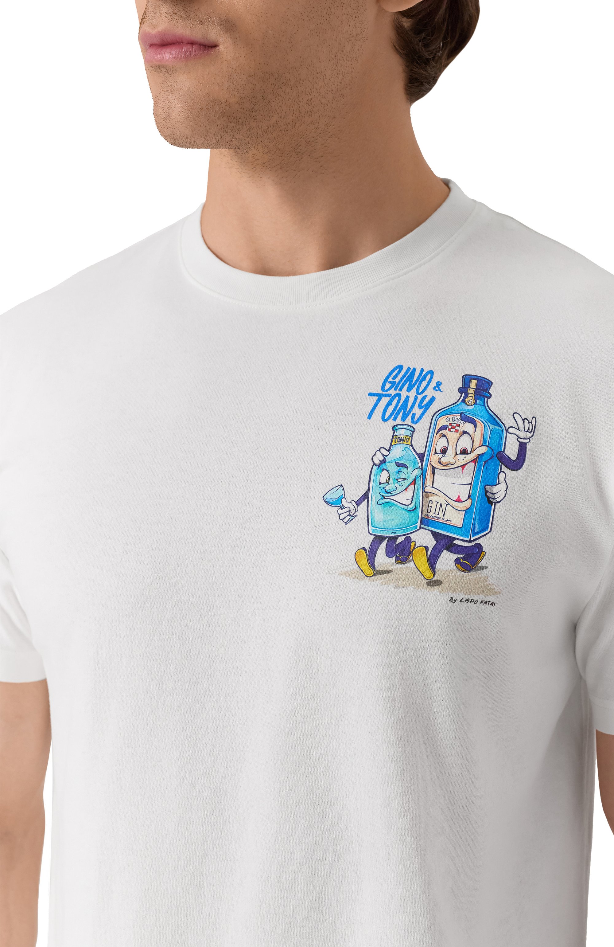 Хлопковая футболка MC2 SAINT BARTH, арт. STBM TSHIRT MAN/02257H, фото 5