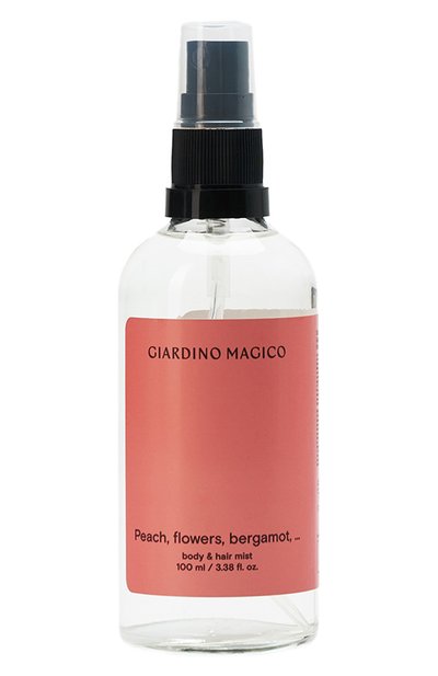 Женского парфюмированный мист peach, flowers, bergamot, … (100ml) GIARDINO MAGICO, арт. 4640200326591