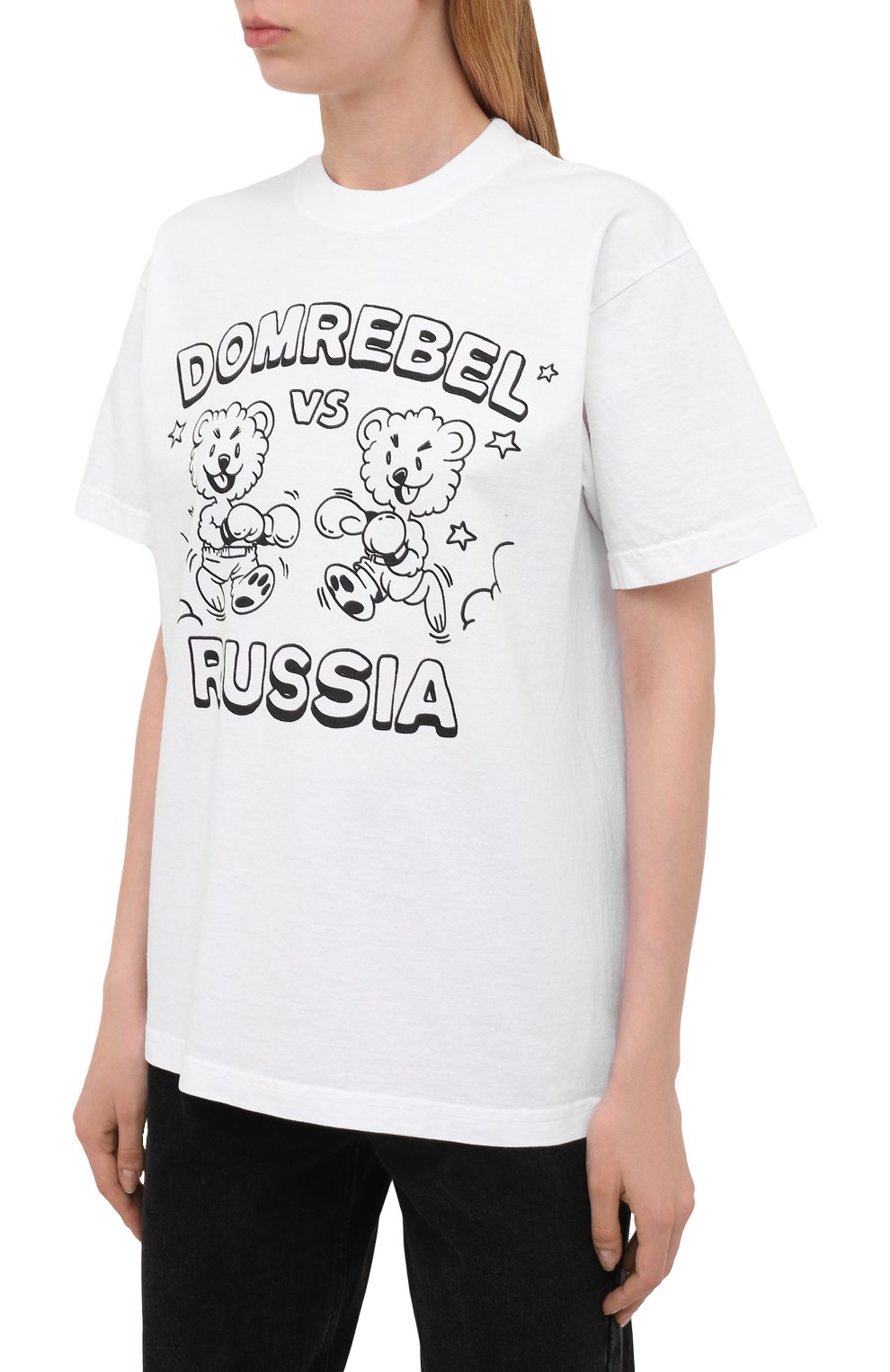 Хлопковая футболка DOMREBEL, арт. FACE-0FF/T-SHIRT, фото 3