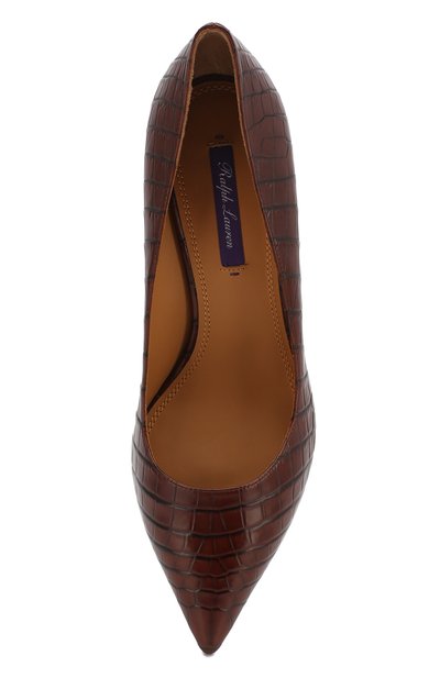Туфли из кожи крокодила RALPH LAUREN коричневого цвета по цене 799500 руб., арт. 807813028/CNIL, фото 5 Туфли из кожи крокодила RALPH LAUREN, арт. 807813028/CNIL, фото 5
