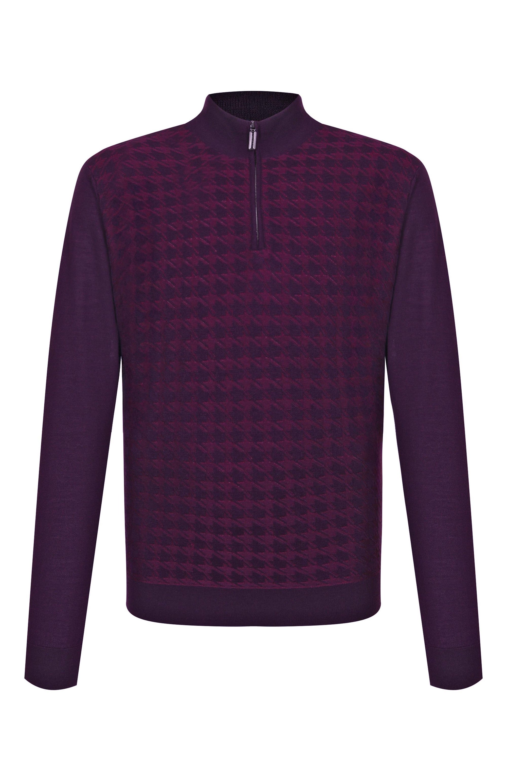 Джемпер из шерсти и шелка STEFANO RICCI фиолетового цвета по цене 198000 руб., арт. K202018L01/F25394/60, фото 1 Джемпер из шерсти и шелка STEFANO RICCI, арт. K202018L01/F25394/60, фото 1