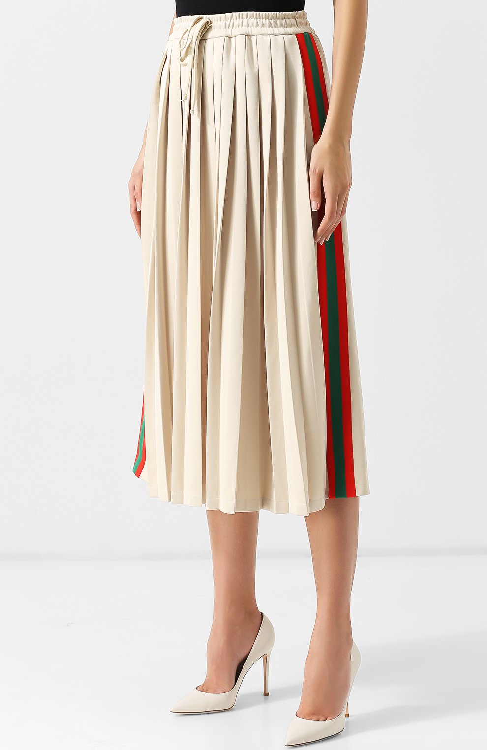 Юбка GUCCI кремового цвета по цене 54600 руб., арт. 526523/X9V98, фото 3 Юбка GUCCI, арт. 526523/X9V98, фото 3