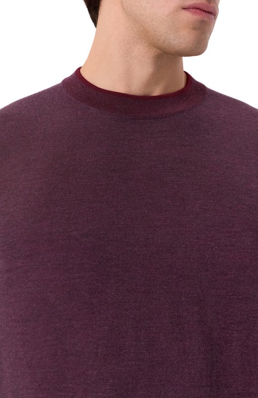 Джемпер из кашемира и шелка Zilli KHMN01M0342VMIC03 Бордовый  KHMN01M0342VMIC03 Фото 5