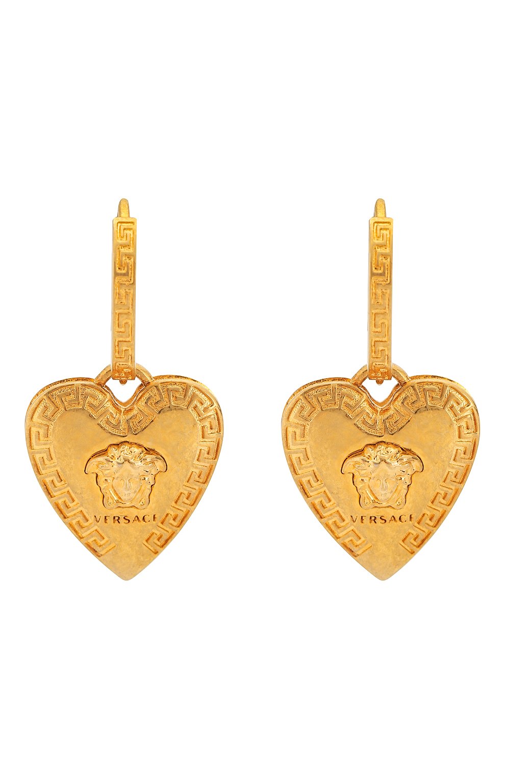 Серьги tribute VERSACE золотого цвета по цене 44700 руб., арт. DG2H051/DJMT, фото 1 Серьги tribute VERSACE, арт. DG2H051/DJMT, фото 1