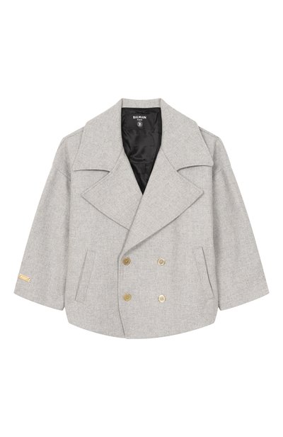 Шерстяное пальто BALMAIN, арт. BZ2H10