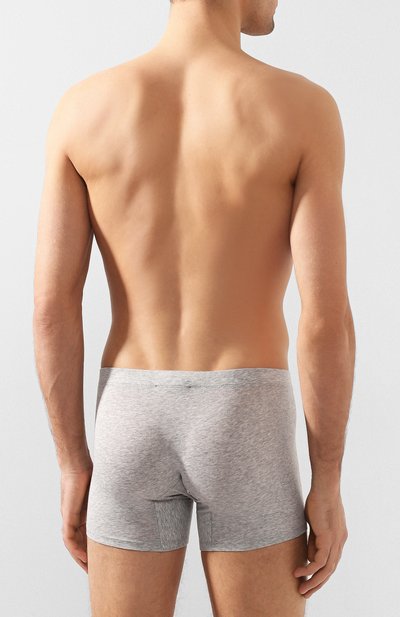 Хлопковые боксеры со скрытой резинкой ZEGNA серого цвета по цене 5705 руб., арт. N2LC70010, фото 3 Хлопковые боксеры со скрытой резинкой ZEGNA, арт. N2LC70010, фото 3