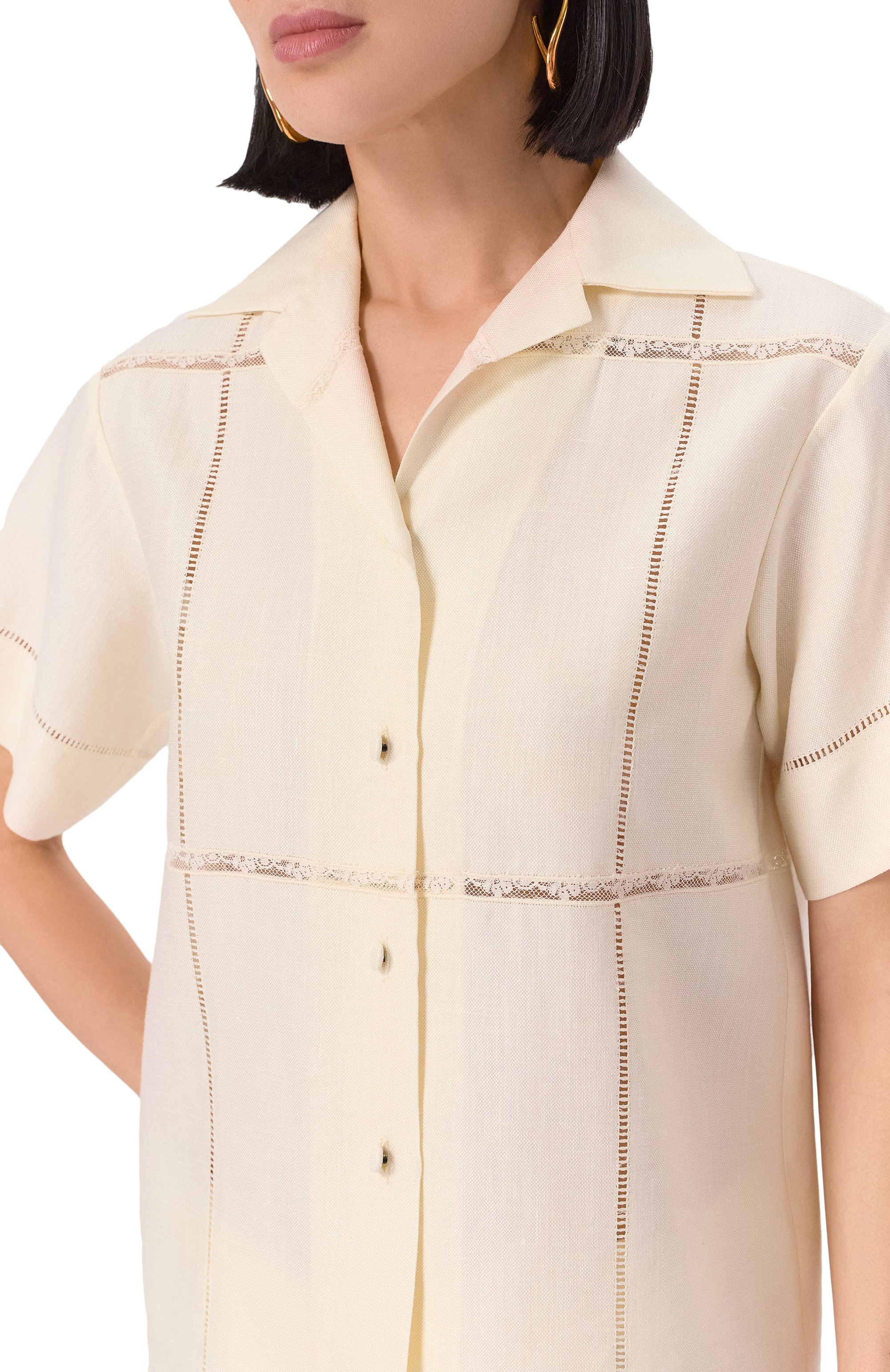 Рубашка изо льна и шелка MVST, арт. 25E/X2P/0/G041/5546, фото 5