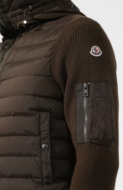 Кардиган на молнии с утепленной вставкой и капюшоном MONCLER, арт. D2-091-94028-00-94789, фото 5