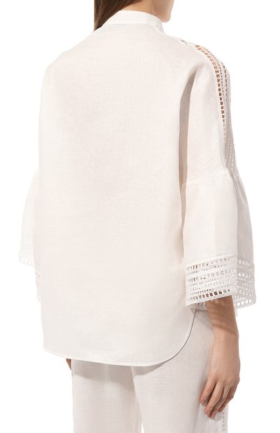Льняная рубашка ERMANNO SCERVINO, арт. D444K304HJC, фото 4