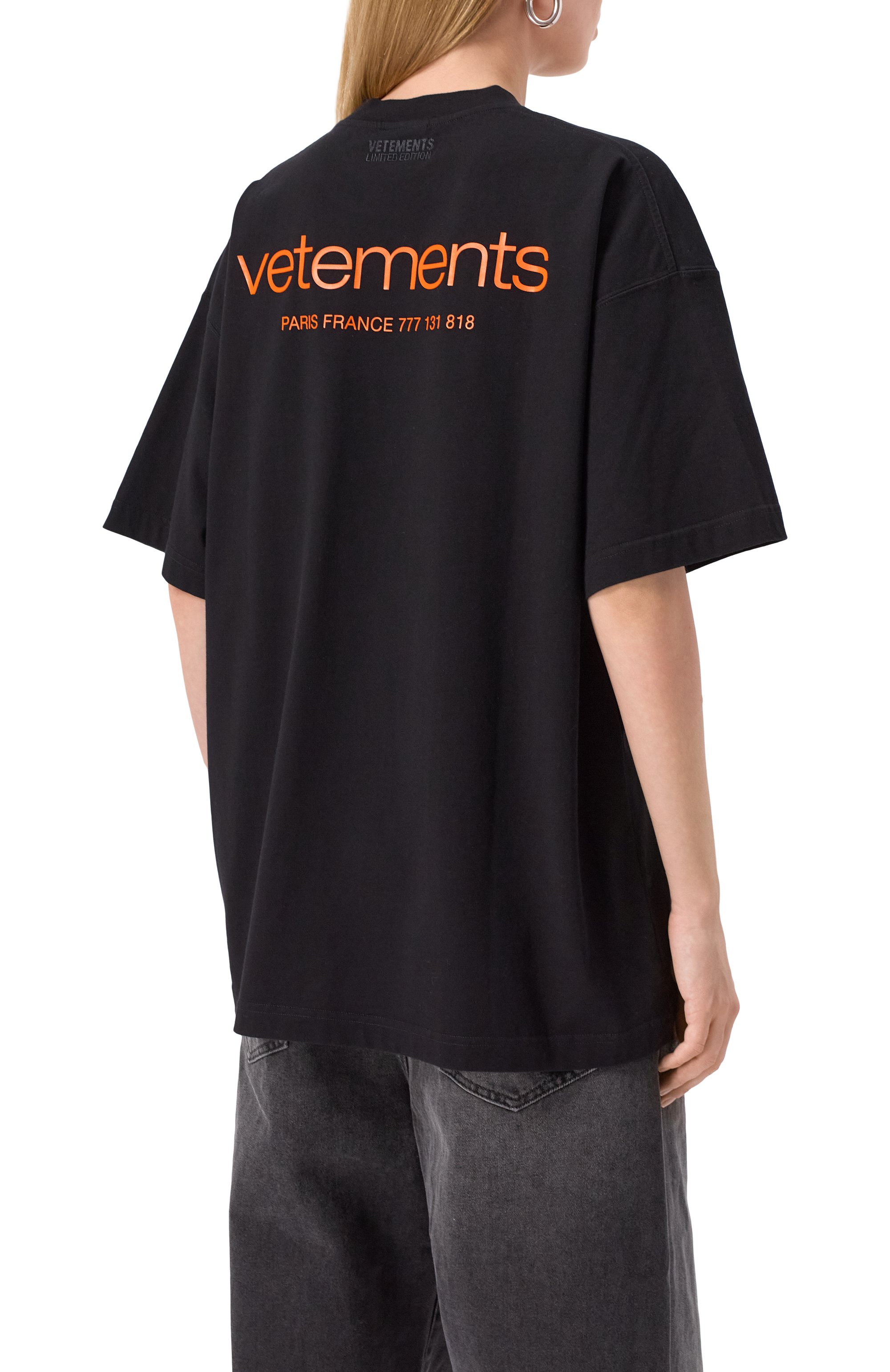 Хлопковая футболка VETEMENTS, арт. UE64TR150B, фото 4