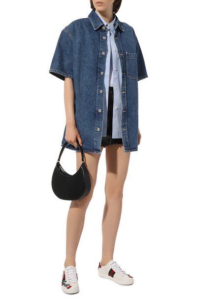 Кожаные кеды ace GUCCI, арт. 431917 A38G0, фото 2