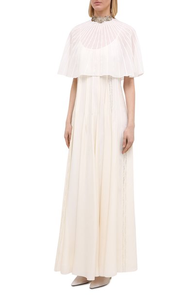 Платье CHLOÉ светло-бежевого цвета по цене 578000 руб., арт. CHC20WR032032, фото 3 Платье CHLOÉ, арт. CHC20WR032032, фото 3