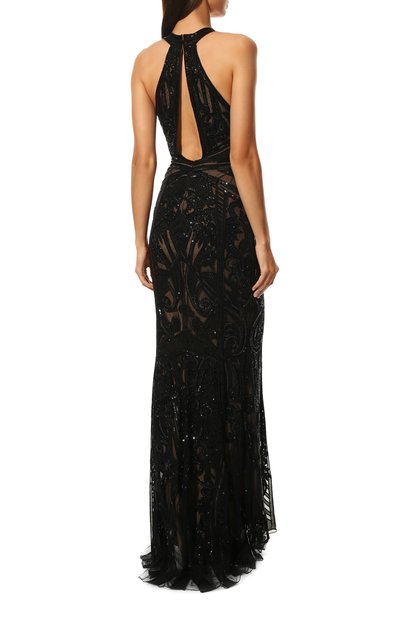 Шелковое платье ZUHAIR MURAD черного цвета по цене 995000 руб., арт. DRS18010/EMTU005, фото 4 Шелковое платье ZUHAIR MURAD, арт. DRS18010/EMTU005, фото 4