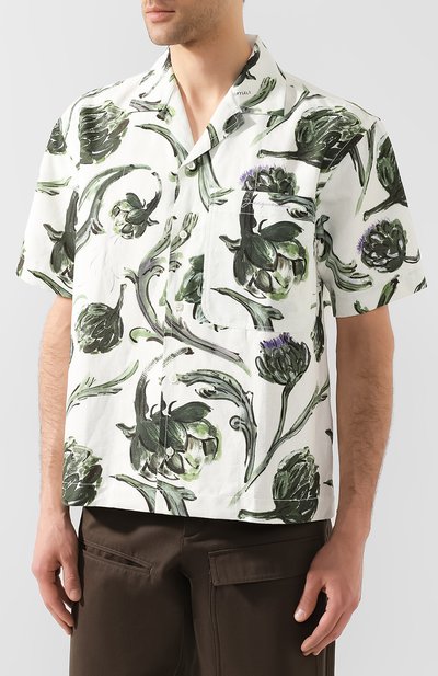 Рубашка из смеси хлопка и льна JACQUEMUS, арт. 205SH21/2653S, фото 3