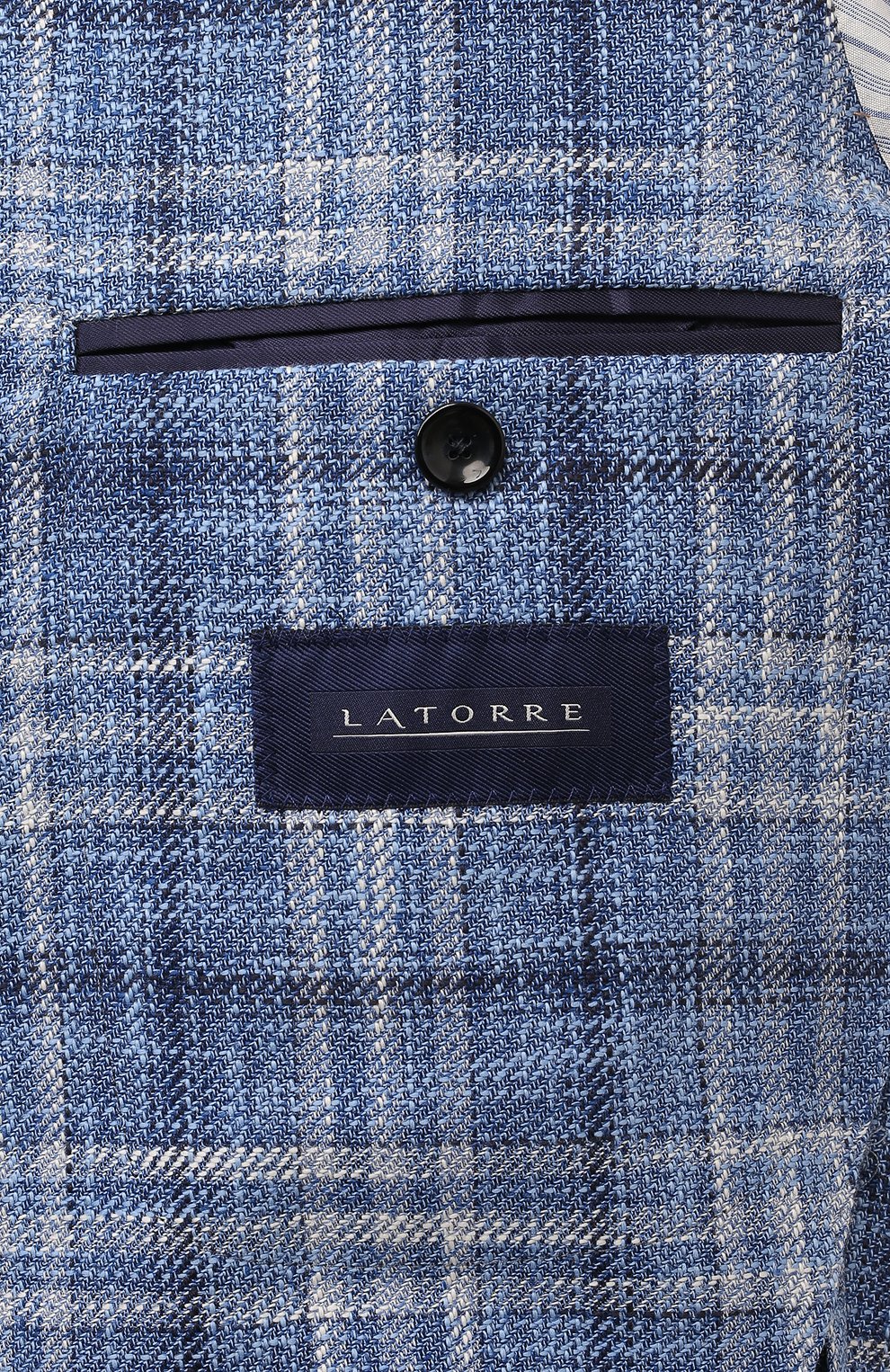 Пиджак из хлопка и льна SARTORIA LATORRE, арт. EF74/QF0893, фото 8