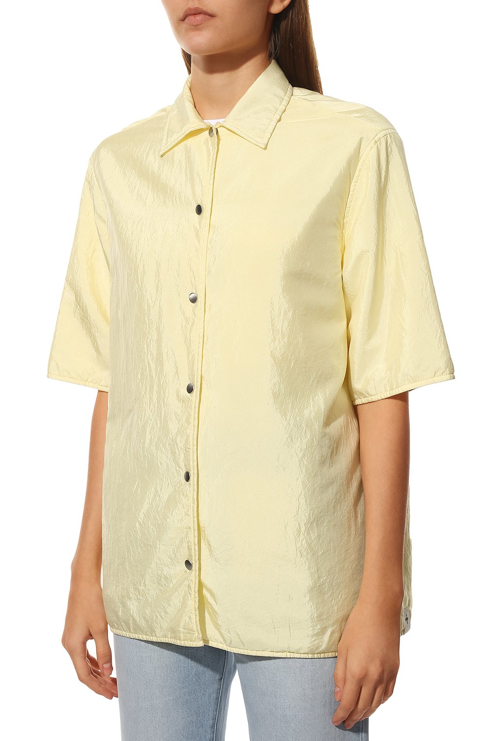 Рубашка JIL SANDER светло-желтого цвета по цене 84050 руб., арт. JPPU600577-WU470900A, фото 3 Рубашка JIL SANDER, арт. JPPU600577-WU470900A, фото 3