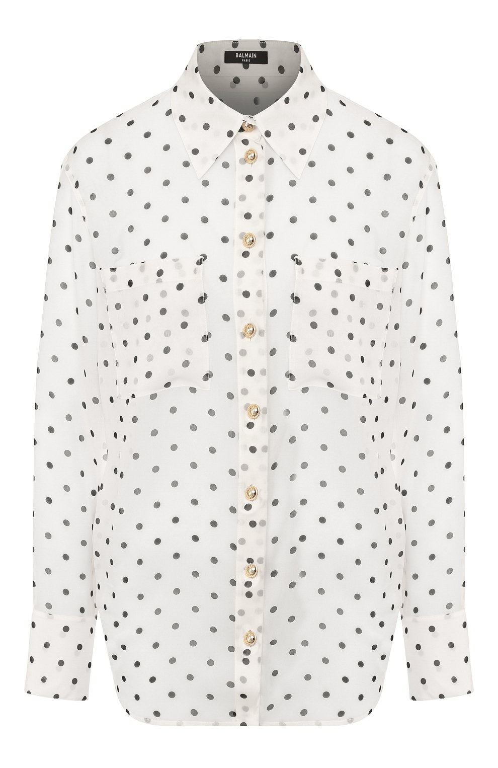 Шелковая рубашка BALMAIN, арт. TF12654/I334, фото 1