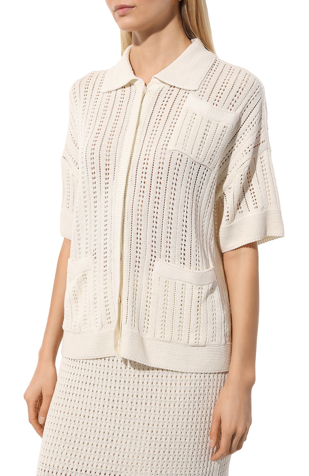 Рубашка из шелка и хлопка FREEAGE, арт. S24.JK077.6010.101, фото 3