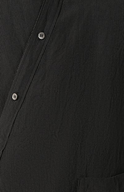 Рубашка из вискозы KAZUYUKI KUMAGAI темно-серого цвета по цене 34300 руб., арт. KS91-062, фото 5 Рубашка из вискозы KAZUYUKI KUMAGAI, арт. KS91-062, фото 5