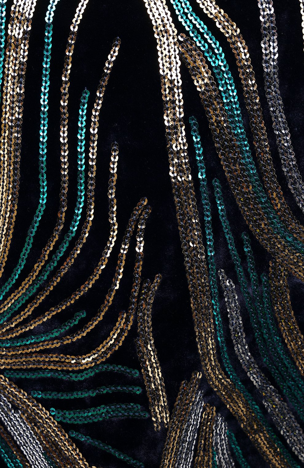Водолазка с пайетками DRIES VAN NOTEN синего цвета по цене 78400 руб., арт. 202-11135-1316, фото 5 Водолазка с пайетками DRIES VAN NOTEN, арт. 202-11135-1316, фото 5