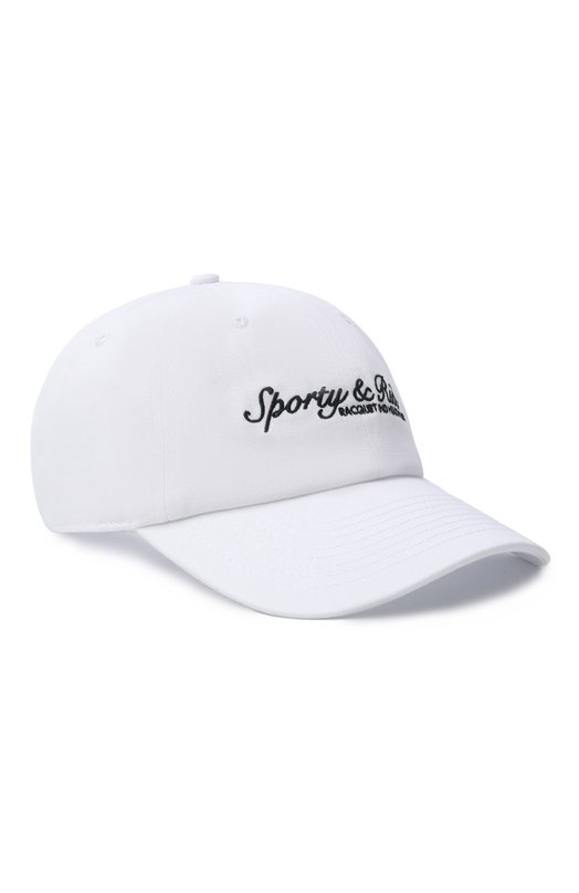 Хлопковая бейсболка Sporty and Rich AC07961325WH01 Белый AC07961325WH01
