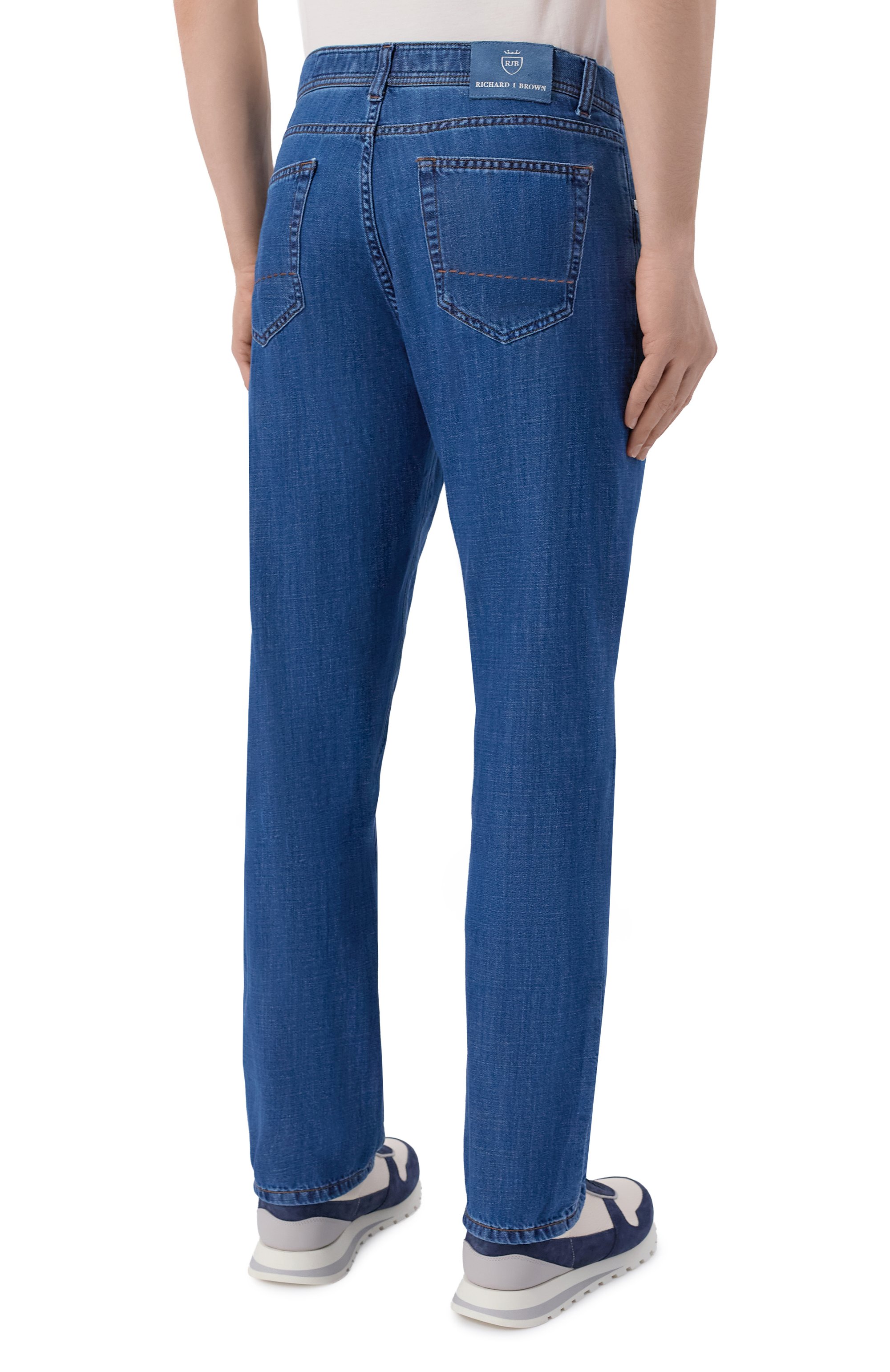 Джинсы roma RICHARD J. BROWN синего цвета по цене 41600 руб., арт. R0MA RZ/T263_001, фото 4 Джинсы roma RICHARD J. BROWN, арт. R0MA RZ/T263_001, фото 4