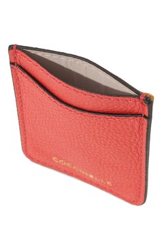 Женский кожаный футляр для кредитных карт COCCINELLE красного цвета, арт. E2 HZ4 42 A0 01 | Фото 3 (Материал: Натуральная кожа; Нос: Не проставлено; Материал сплава: Проставлено)
