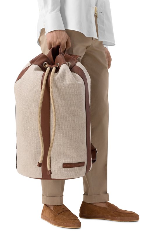 Рюкзак Brunello Cucinelli MBLRU433P Бежевый  MBLRU433P Фото 2