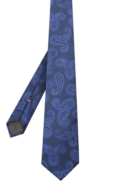 Шелковый галстук CANALI синего цвета по цене 11500 руб., арт. 18/HJ02880, фото 2 Шелковый галстук CANALI, арт. 18/HJ02880, фото 2