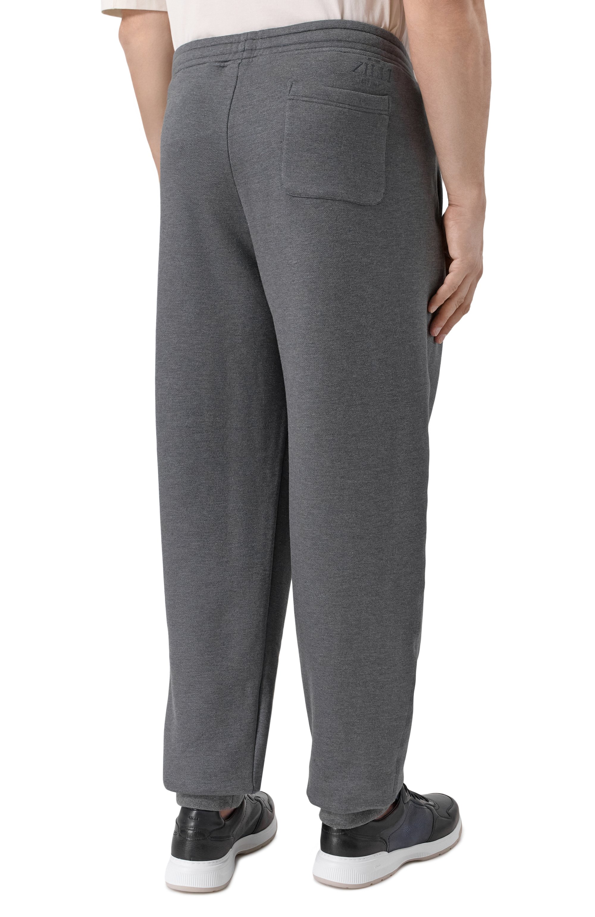 Джоггеры из хлопка и шелка ZILLI, арт. JSP304M013989005U/64, фото 4