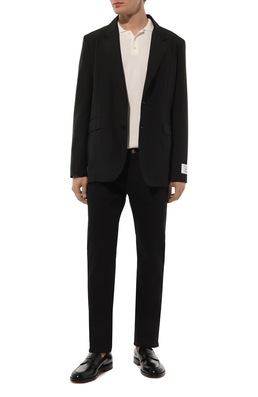 Джинсы VERSACE черного цвета по цене 64950 руб., арт. 1011693/1A08583, фото 2 Джинсы VERSACE, арт. 1011693/1A08583, фото 2